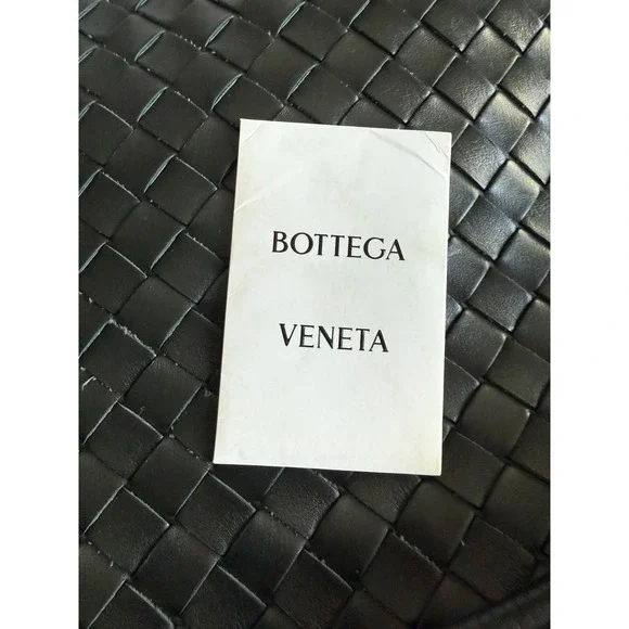 Bottega Veneta Greenish Black Leather KNOT Bucket Shoulder Bag Made in Italy - Picture 7 of 8